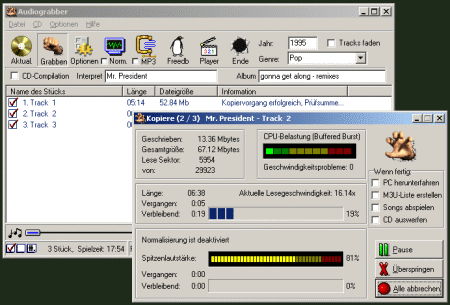 Audiograbber 1.83 - free download