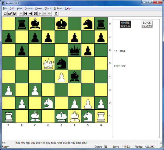 Arasan - Schach Freeware Windows Desktop App mit GUI